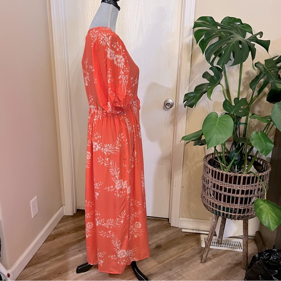 NWT Christy Dawn The Dahlia Dress Coral Meadow - Picture 4 of 9